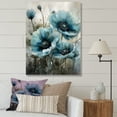 thumbnail image 1 of Designart "Poppy Flowers In Pale Blue And White II" Poppies Canvas Prints, 1 of 7