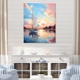 thumbnail image 1 of Designart "Port Calm Harbor" Nautical & Beach Wall Art Living Room, 1 of 5