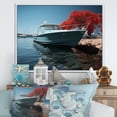 thumbnail image 1 of Designart "Port Harbor Forms IV" Nautical & Beach Floater Framed Wall Art Print, 1 of 7