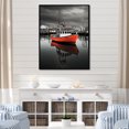 thumbnail image 1 of Designart "Port Harbor form I" Nautical & Beach Floater Framed Wall Decor, 1 of 7