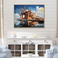 thumbnail image 1 of Designart "Port Industrial gracefulness II" Nautical & Beach Floater Framed Wall Decor, 1 of 7