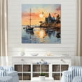 thumbnail image 1 of Designart "Port Port Of silence II" Port Landscape Canvas Print, 1 of 5