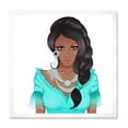 thumbnail image 1 of Designart 'Portrait Of Afro American Woman XVI' Modern Framed Art Print, 1 of 4