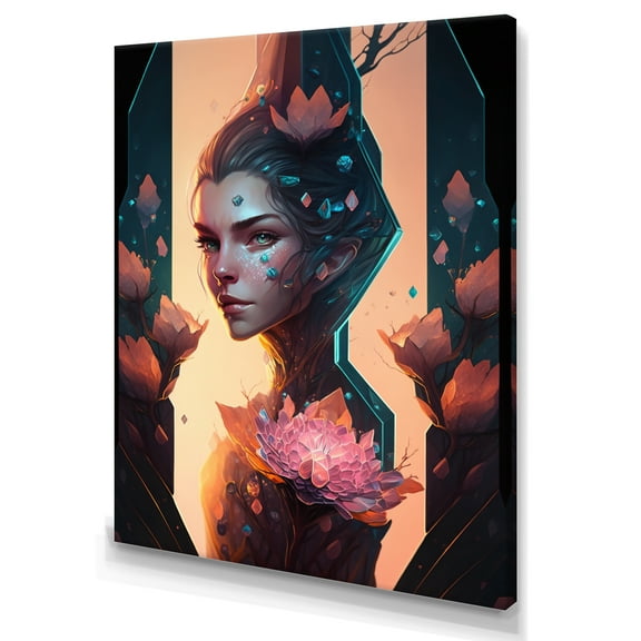 Designart Portrait Of Alien V Canvas Wall Art