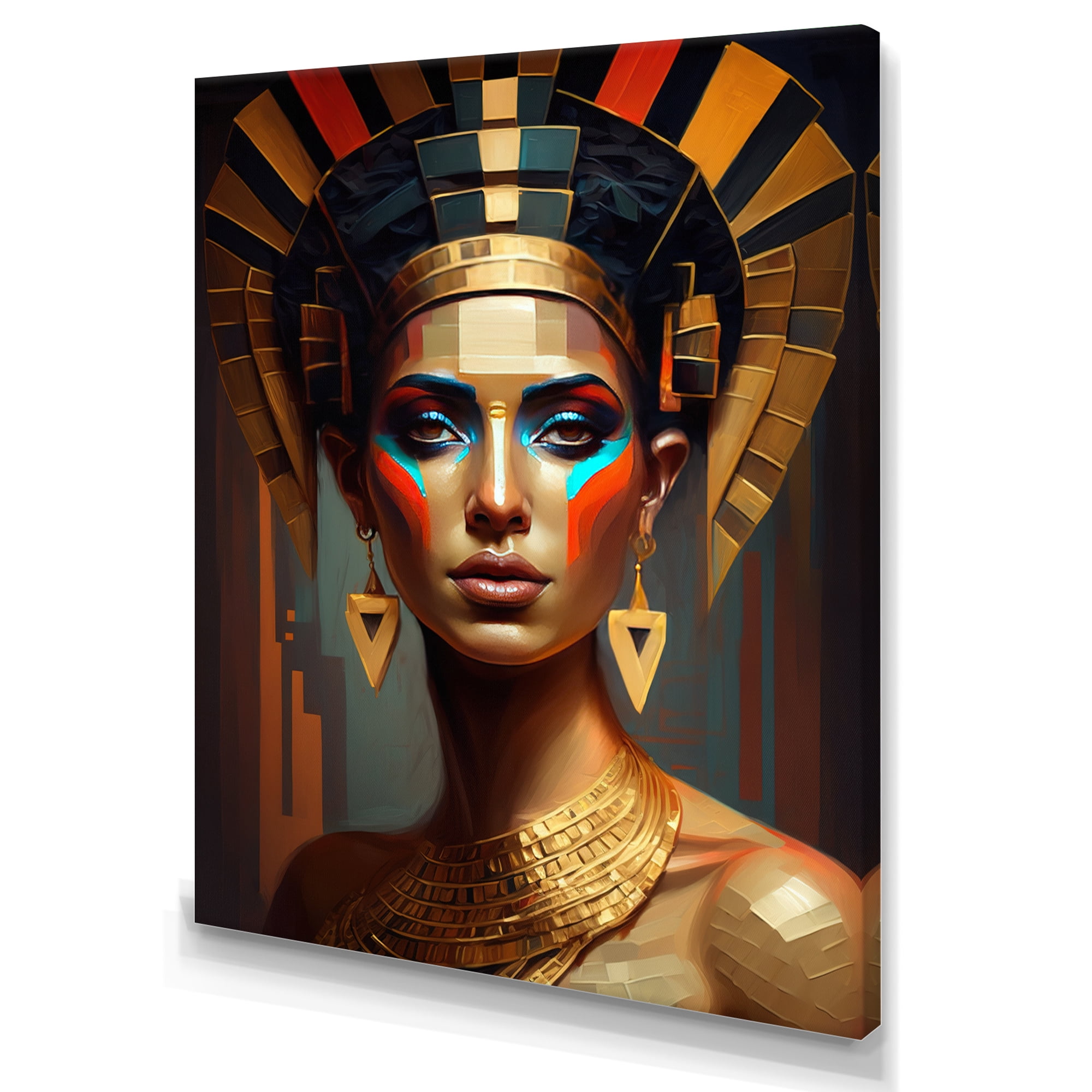 Designart Portrait Of Egyptian Goddess IV Canvas Wall Art