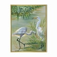 thumbnail image 1 of Designart 'Portrait Of Heron Birds I' Traditional Framed Canvas Wall Art Print, 1 of 5