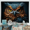 thumbnail image 1 of Designart "Portrait Of Wise Owls I" Animals Owl Floater Framed Wall Art Living Room, 1 of 5