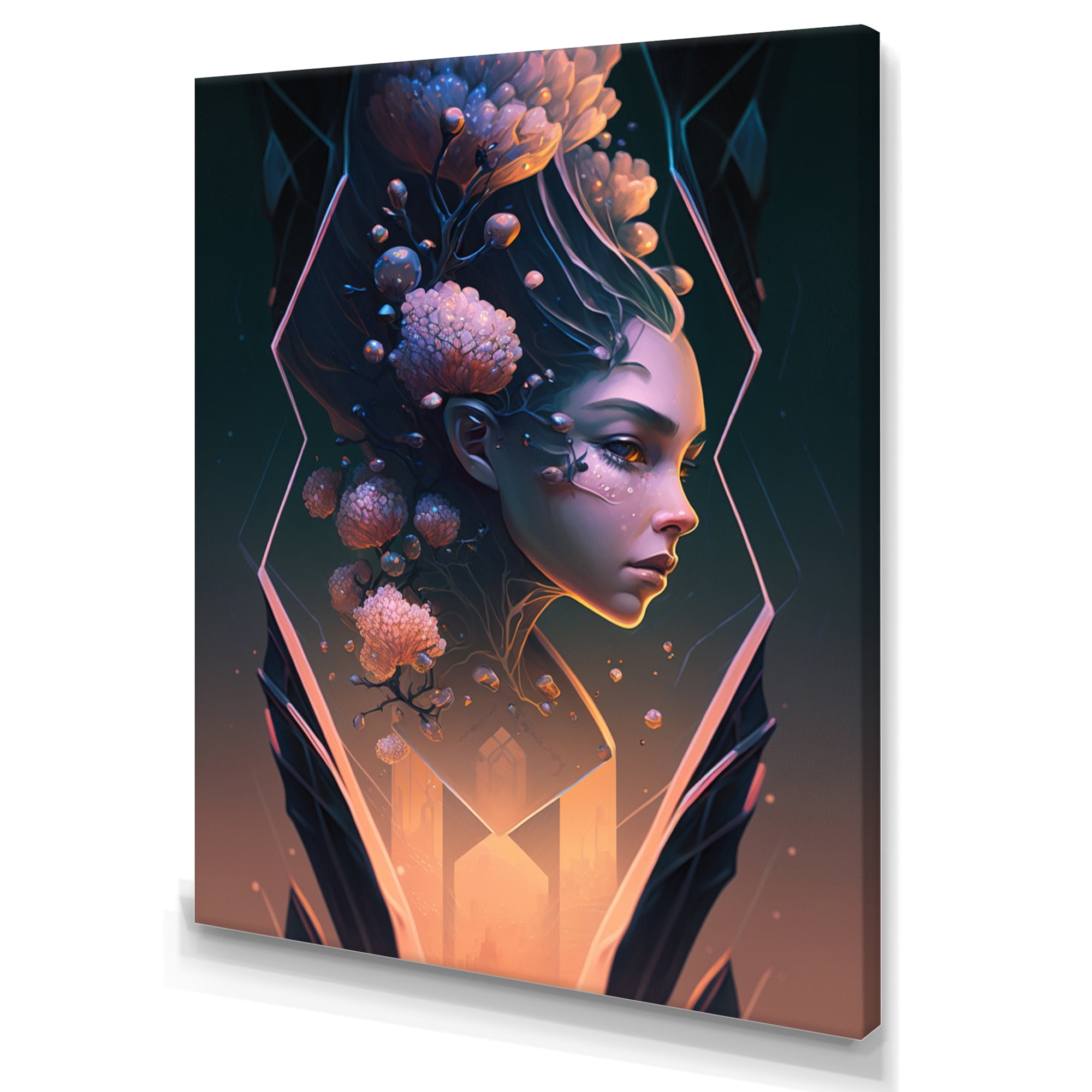 Designart Portrait Of Woman III Canvas Wall Art