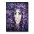 thumbnail image 1 of Designart ' Portrait of A Lady With Purple Lavender Flowers ' Modern Canvas Wall Art Print, 1 of 3