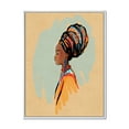 thumbnail image 1 of Designart 'Portrait of African American Woman With Turban II' Modern Framed Canvas Wall Art Print, 1 of 5