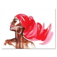 thumbnail image 1 of Designart ' Portrait of Afro American Woman IX ' Modern Canvas Wall Art Print, 1 of 4