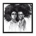 thumbnail image 1 of Designart 'Portrait of Afro American Woman XI' Modern Framed Art Print, 1 of 4