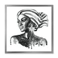 thumbnail image 1 of Designart 'Portrait of Afro American Woman XII' Modern Framed Art Print, 1 of 4