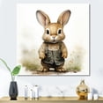 thumbnail image 1 of Designart "Portrait of Delightful Plump Nursery Rabbit II" People Wall Art - Farmhouse Brown Animal Nursery Entryway Wall Art, 1 of 6