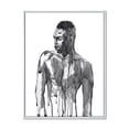thumbnail image 1 of Designart 'Portrait of Handsome African Man On White I' Modern Framed Canvas Wall Art Print, 1 of 5