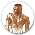thumbnail image 1 of Designart 'Portrait of Handsome African Man On White II' Modern Circle Metal Wall Art 11x11 - Disc of 11, 1 of 5