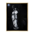 thumbnail image 1 of Designart 'Portrait of Horse Staring Sinister' Farmhouse Framed Canvas Wall Art Print, 1 of 5