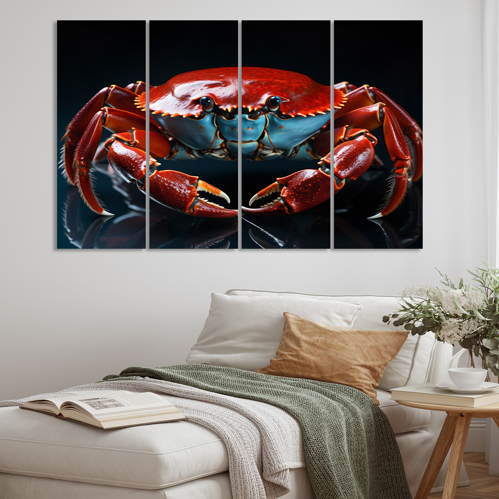 Designart "Portrait of a Crab" Animals Metal Wall Art Set - Walmart.com