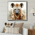 thumbnail image 1 of Designart "Portrait of an African Brown Hyena" Animals Framed Wall Art Decor - Modern Brown Other Animals Entryway Framed Wall Art Print, 1 of 6
