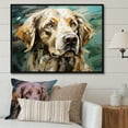 thumbnail image 1 of Designart "Portraits Of Elegant Labradors" Animals Dog Floater Framed Canvas Wall Art, 1 of 5