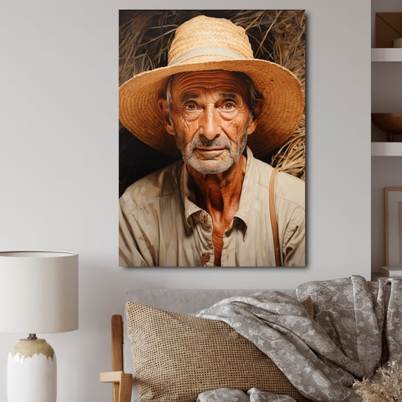 Designart "Portraits from the Farmhouse II I" Portrait Wall Art Print