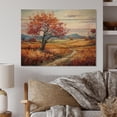thumbnail image 1 of Designart "Post-Impressionist Fall Journey I" Vangogh Print on Natural Pine Wood, 1 of 5