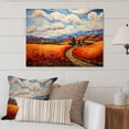 thumbnail image 1 of Designart "Post-Impressionist Fall Journey IV" Vangogh Metal Wall Art Prints, 1 of 5