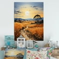 thumbnail image 1 of Designart "Post-Impressionist Golden Grain Harvest III" Vangogh Metal Wall Art Prints, 1 of 1