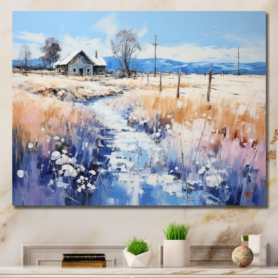 Designart "Power Lines Current flow II" Power Lines Canvas Print