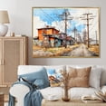 thumbnail image 1 of Designart "Power Lines Power euphony II" Power Lines Floater Framed Wall Art Print, 1 of 7