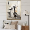 thumbnail image 1 of Designart "Power Simplistic Dam Minimalist painting II" Cityscapes Floater Framed Wall Art Print, 1 of 7