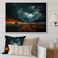 thumbnail image 1 of Designart "Prairies Whirling Fury Unleashed" Landscapes Floater Framed Wall Art Living Room, 1 of 7