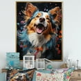thumbnail image 1 of Designart "Prancing Papillon I" Animals Dog Floater Framed Canvas Prints, 1 of 5