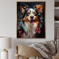 thumbnail image 1 of Designart "Prancing Papillon II" Animals Dog Floater Framed Wall Decor, 1 of 5