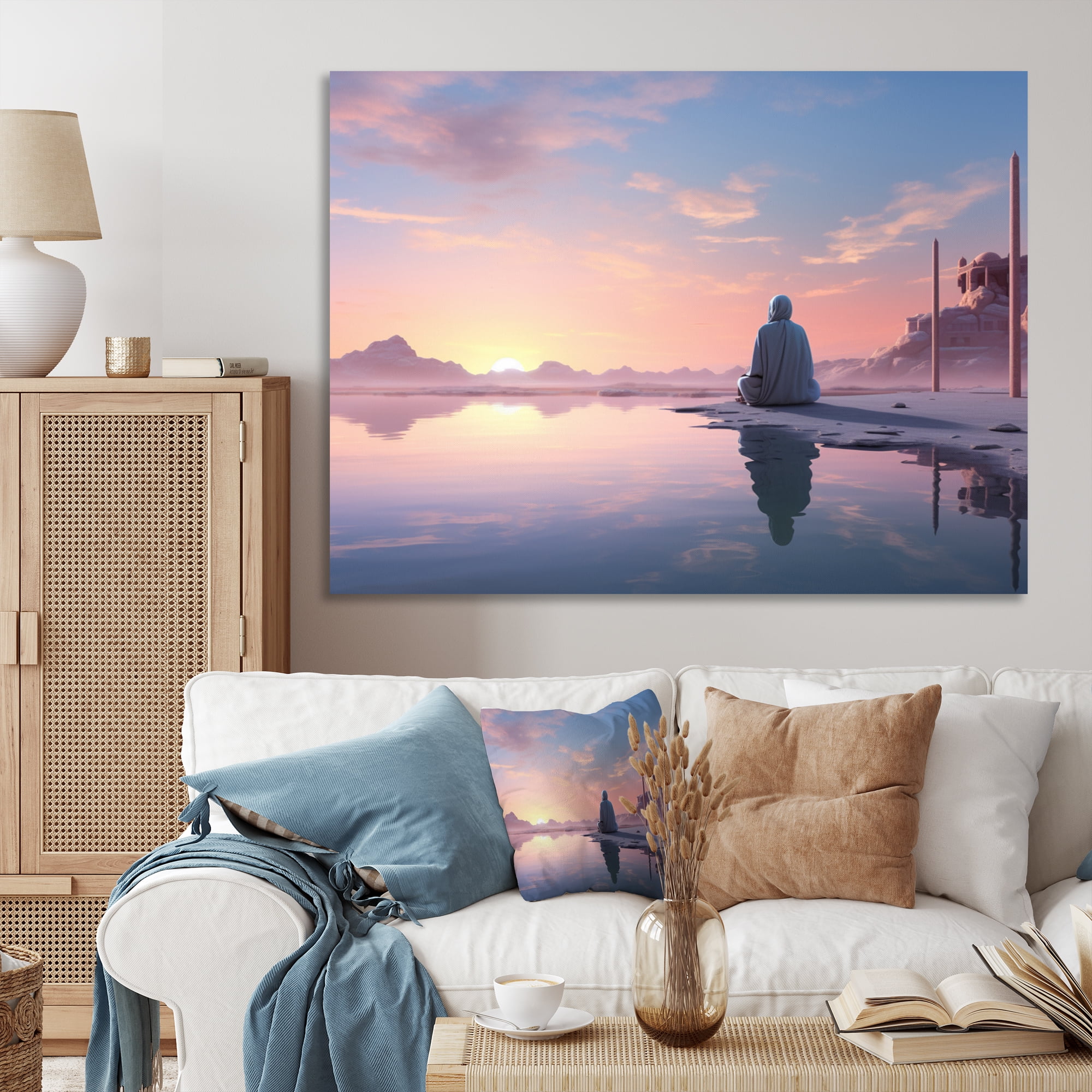 Designart "Prayer Faith Islam wall art II" Islamic Wall Art Living Room - Walmart.com