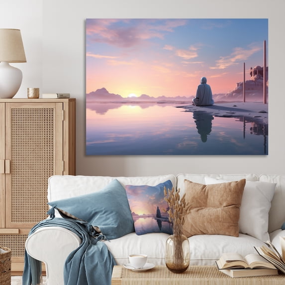 Designart "Prayer Faith Islam wall art II" Islamic Wall Art Living Room
