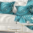 thumbnail image 1 of Designart Precious Blue Fabulous Pattern - Abstract Throw Pillow - 12x20, 1 of 5