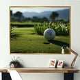 thumbnail image 1 of Designart "Precise Putting on the Golf Course III" Sports Floater Framed Wall Art Print, 1 of 7