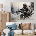 thumbnail image 1 of Designart "Precision Marksmanship Army II" Army Canvas Wall Art, 1 of 5