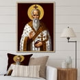 thumbnail image 1 of Designart "Priest In Golden Robes III" Religious Portrait Floater Framed Canvas Prints, 1 of 5