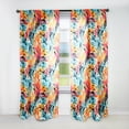thumbnail image 1 of Designart "Prism Cheetah Whirl" Abstract Room Darkening Curtain Single Panel, 1 of 6