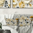 thumbnail image 1 of Designart "Pristine Nordic Floral Sophistication" Floral Printed Throw Pillow, 1 of 5