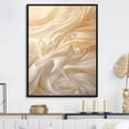 thumbnail image 1 of Designart "Pristine White Silk Texture" Fashion Floater Framed Wall Art Living Room, 1 of 5