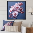 thumbnail image 1 of Designart "Provence'S Lavender Tapestry IV" Orchids Floater Framed Wall Decor, 1 of 5