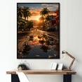 thumbnail image 1 of Designart "Puerto Rico horizon" Puerto Rico Floater Framed Canvas Print, 1 of 7