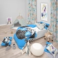 thumbnail image 1 of Designart 'Pug Dog with Mirror Sunglasses' Modern & Contemporary Duvet Cover Set, 1 of 2