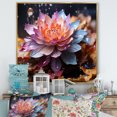 thumbnail image 1 of Designart "Pure Blossoms Of Lotus III" Lotus Floater Framed Canvas Art Print, 1 of 5