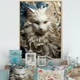 thumbnail image 1 of Designart "Pure Persian Cat Mosaic" Animals Cat Floater Framed Canvas Prints, 1 of 5