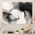 thumbnail image 1 of Designart "Pure Serenity in Black and White II" Minimalism Metal Art Living Room, 1 of 5