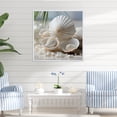 thumbnail image 1 of Designart "Pure Shell Simplicity II" Seashell Floater Framed Canvas Prints, 1 of 5